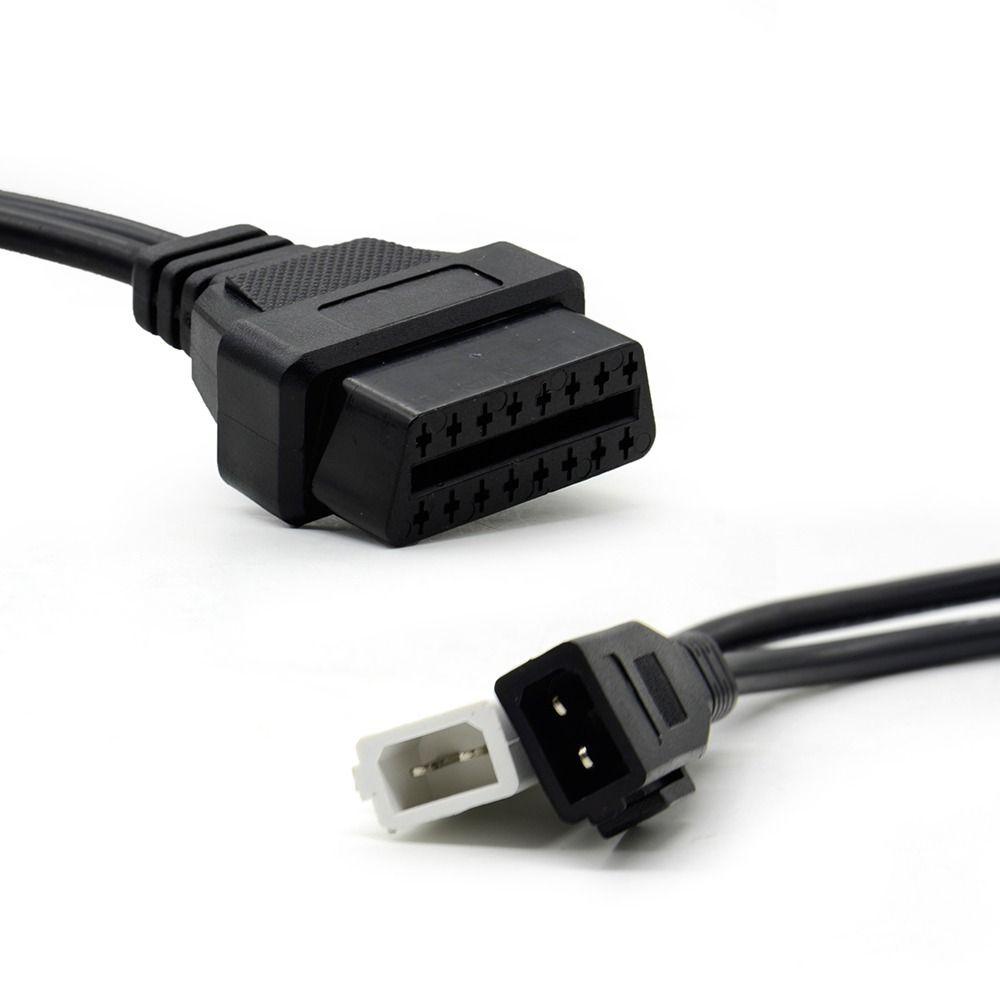 Lanfy Kabel OBD2 1PC 2X2 OBD1 OBD2 16Pin Female Connector Transfer Connector Kabel Adaptor VAG Adapter