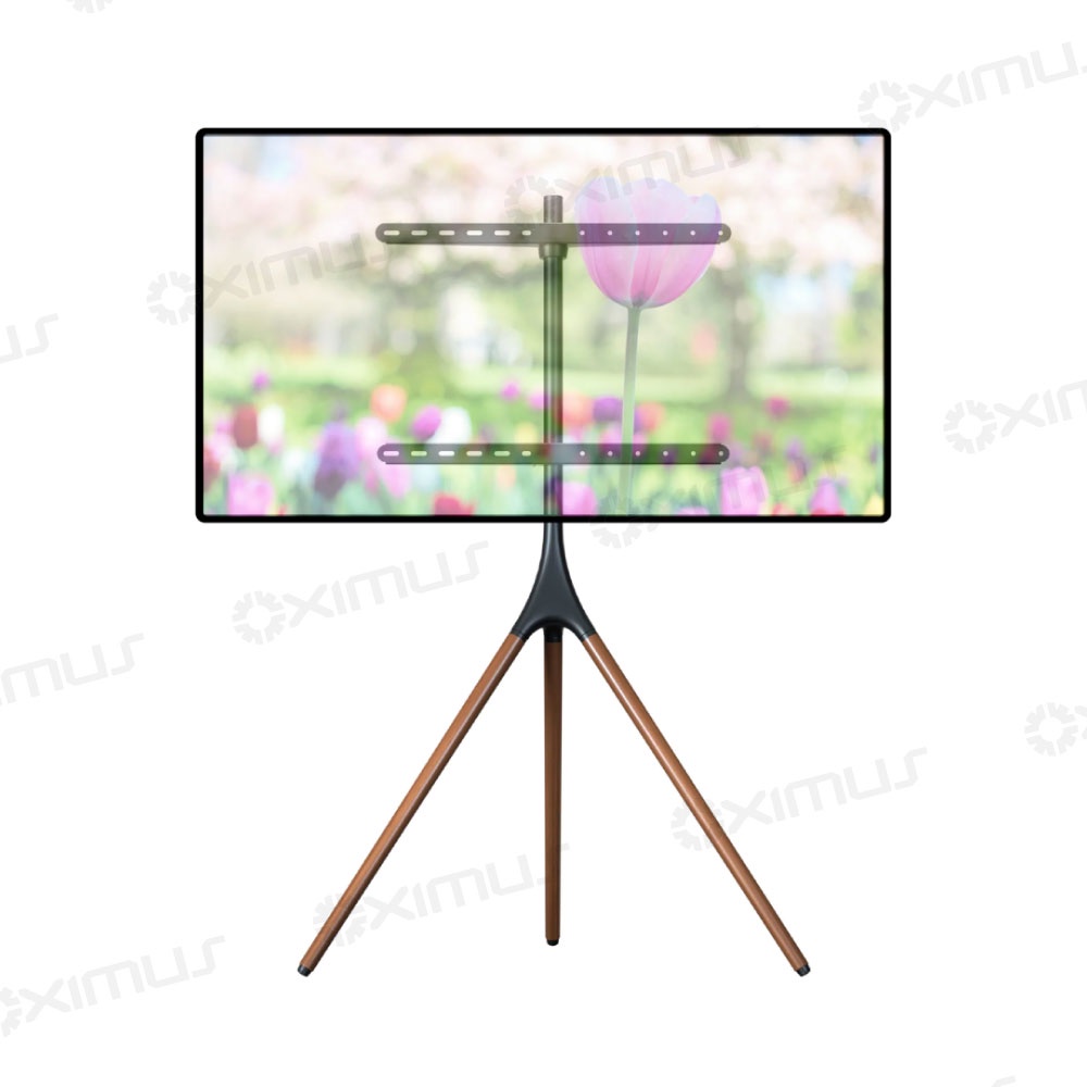 Bracket TV Standing Tripod Sudut Portable Kayu 32&quot; - 70&quot; Oximus TC500