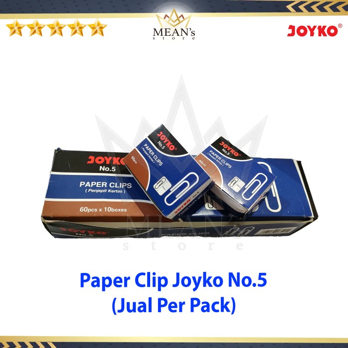 

Terlaris Trigonal Clips Joyko No.5 /Paper Clip Segitiga Joyko No.5