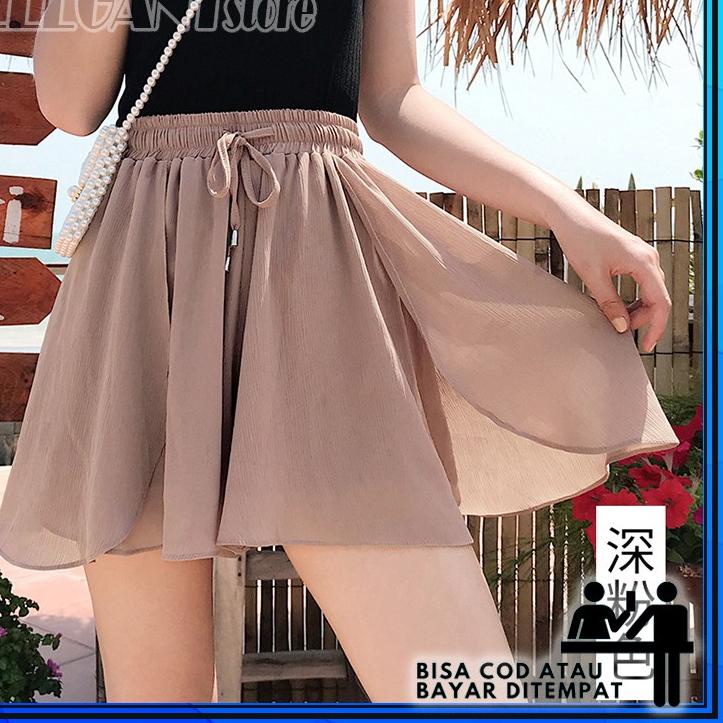 Cod  Celana rok pendek mini wanita perempuan cewek cewe pendek selutut korea kekinian  ✔