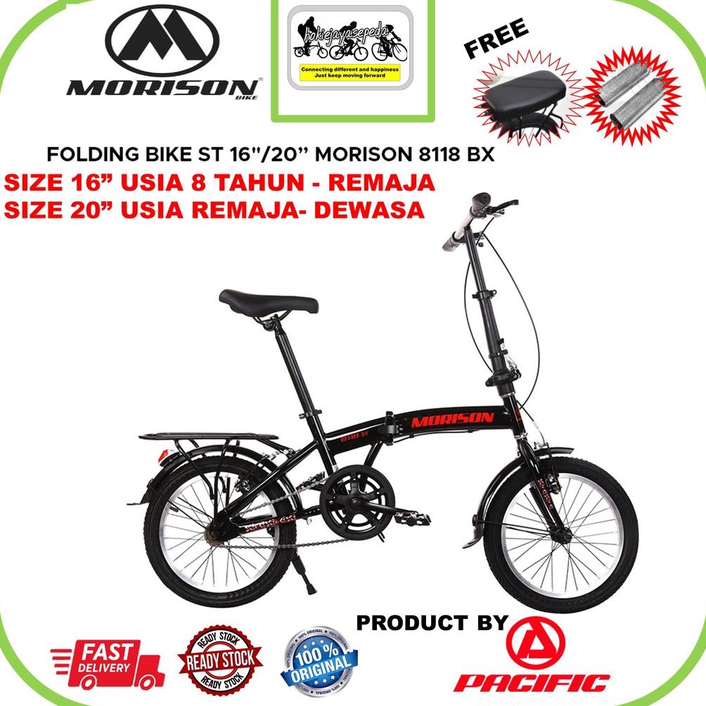 Sepeda Lipat 16" - 20" Single Speed Morison- AXXIL FOLDING TERMURAH BONUS BUSA JOK DAN JALU