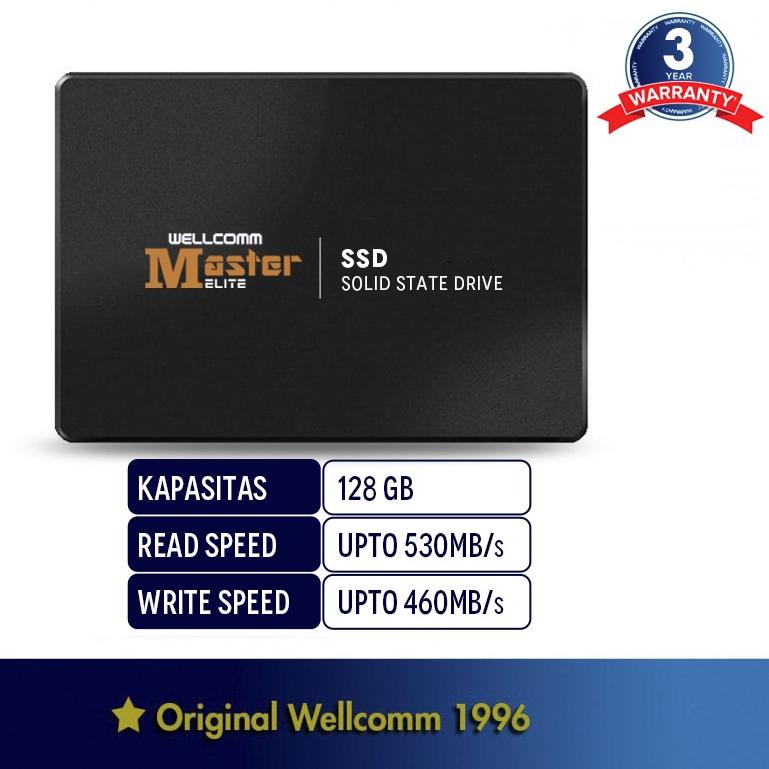 ❃ Wellcomm SSD ELITE 128 GB SATA III 2.5" / SSD Murah / SSD 128GB CADDY ➼