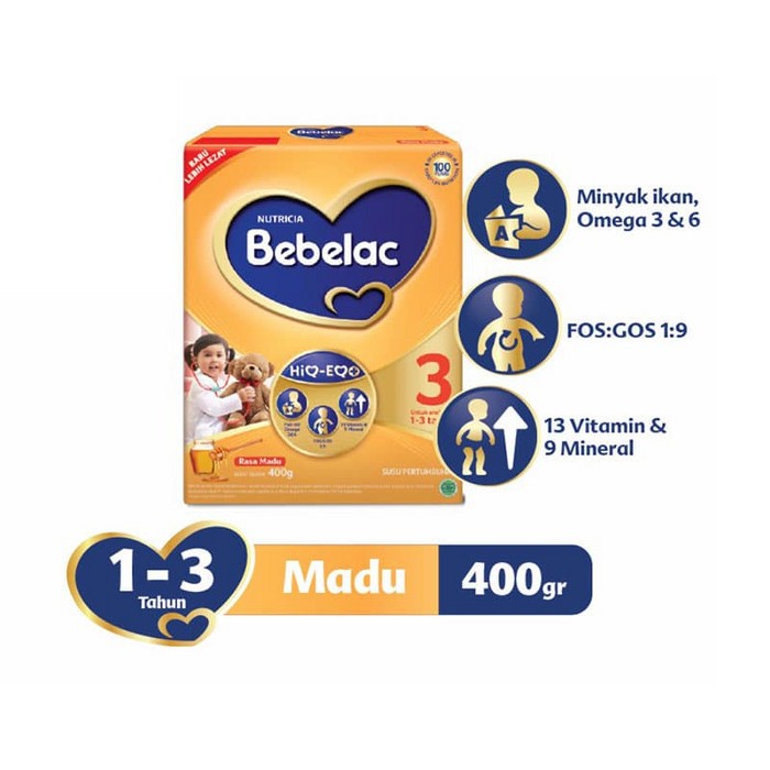 

[ COD ] Bebelac 3 Madu 400gr