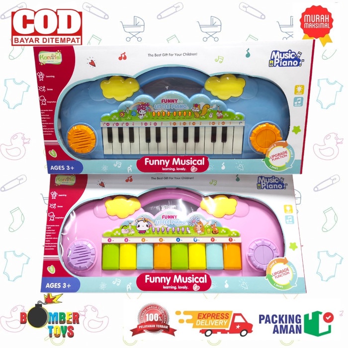 MAINAN ANAK PIANO ORGAN FUNNY MUSIC BESAR KADO TERBAIK BELAJAR NYANYI