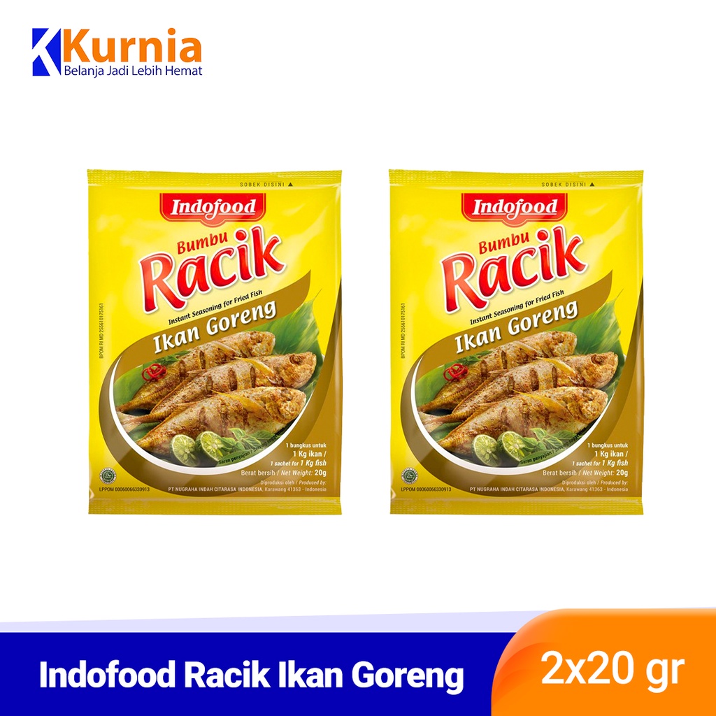 

Indofood Bumbu Racik Nasi Goreng / Sayur Asem / Tempe Goreng / Ikan Goreng