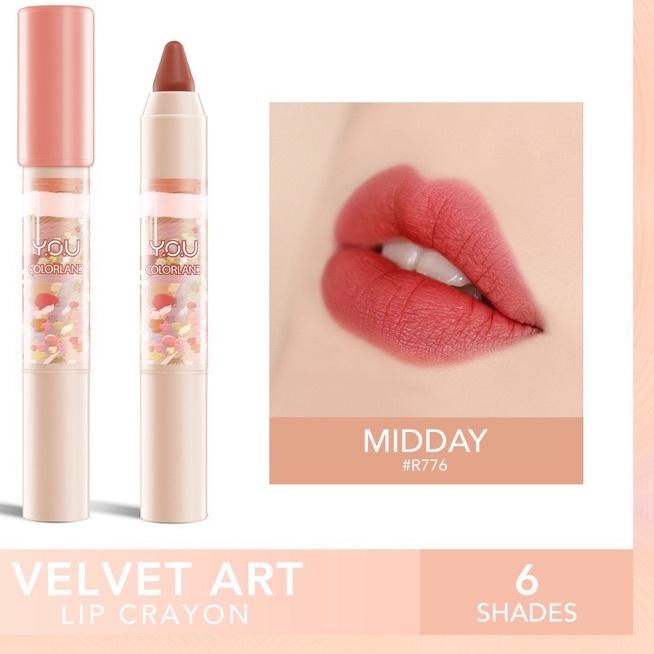✫ YOU Colorland Velvet Art Lip Crayon / Lip Crayon Colorland ( YOU MAKEUPS OFFICIAL STORE ) ➸