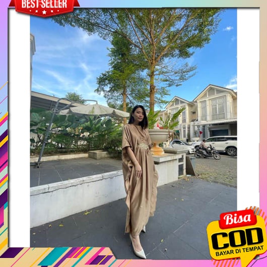 Kaftan Ec 8951 / Long Dress Kaftan Flowy Simple Polos Premium / Kaftan Jumbo / Baju Muslim Jumbo Sim