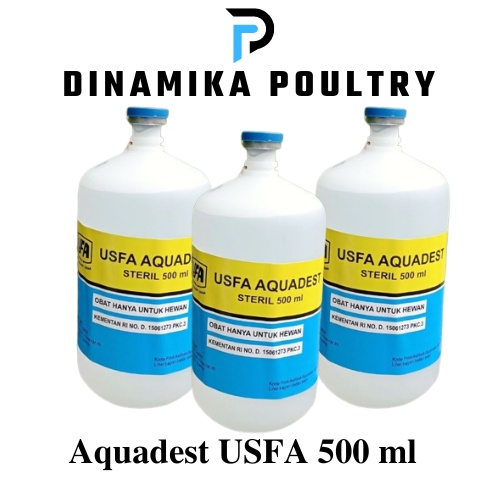 USFA Aquadest 500 ml Pelarut Vaksin Ayam