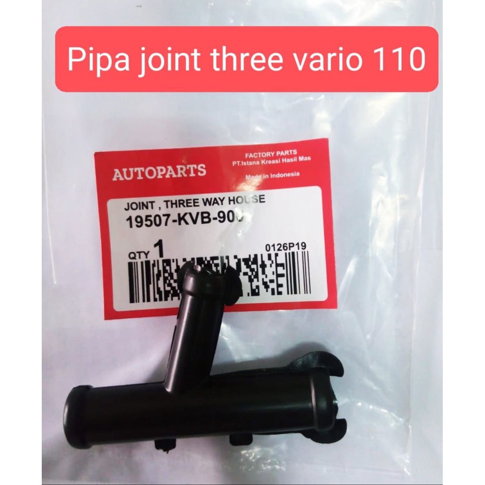 PROMO SAMBUNGAN T / PIPA RADIATOR VARIO 110 PIPA T SAMBUNGAN SELANG RADIATOR JOINT THREE WAY HOSE VARIO 110 CW TECHNO LAMA KARBU