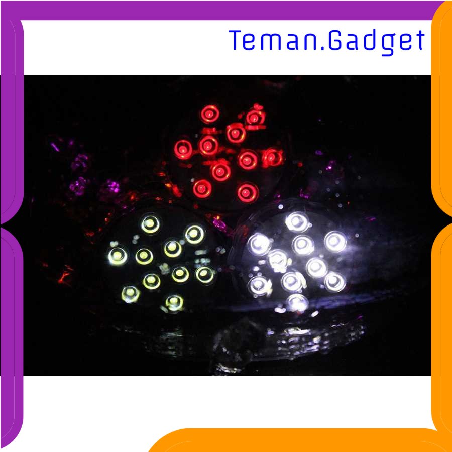 TG - LMP Lampu Hias LED Bawah Air Waterproof Submersible RGB 2PCS with Remote - 13017