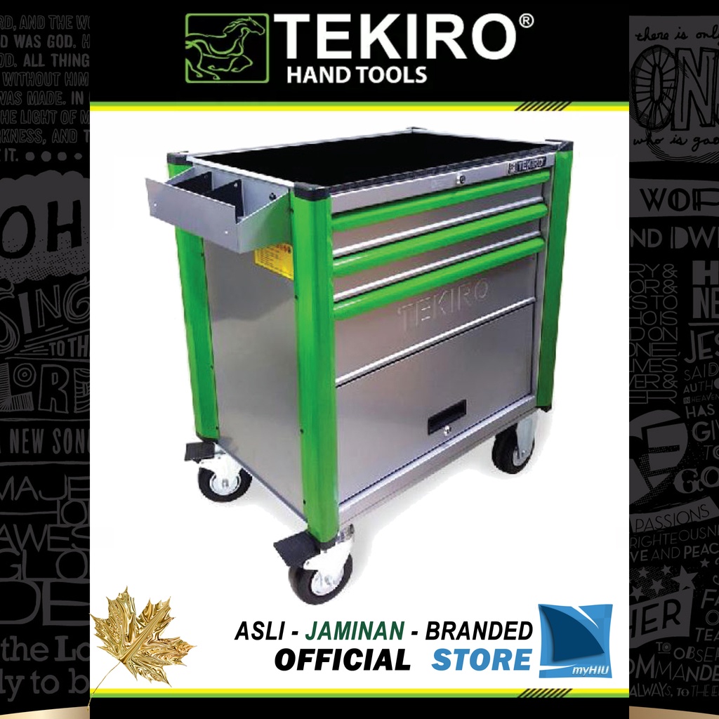 Meja Kerja Mekanik 3 Laci 71 x 49 x 65 cm Meja Pukul Beban Max 150 kg - Mechanic Drawer 3 Row TEKIRO