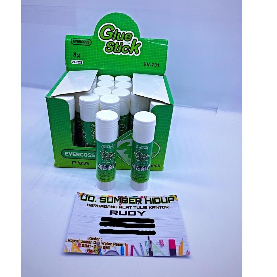 

K93 Glue stick Evercoss NON TOXIC, harga perbox isi 24biji TREND TERKINI ☪
