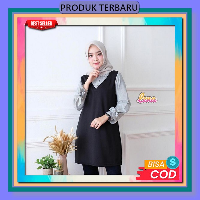 Fiersa Long Tunik Terbaru 2022 Dres Wanita Dewasa Kekinian Oufit Wanita Style Wanita Korea Baju Musl