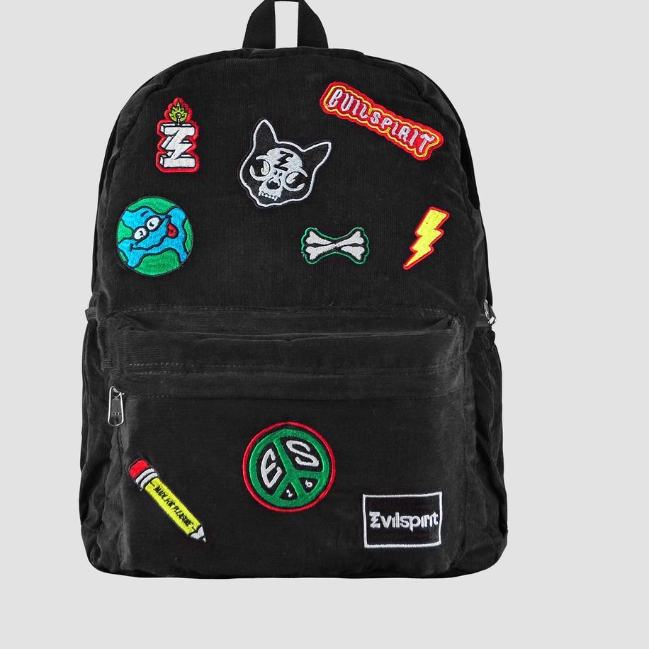 ➴ EVILSPIRIT TAS BACKPACK - HALIYZA PATCH BLACK ❂