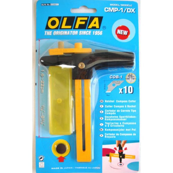 

Olfa CMP-1/DX Cutter Compass With Ratchet and 10 PC Spare Blade COB-1