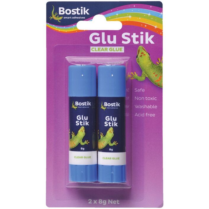 

Bostik Glu Stik 8g (2PCS) / Lem Kertas / Lem Roll / Lem serbaguna / Lem kerajinan