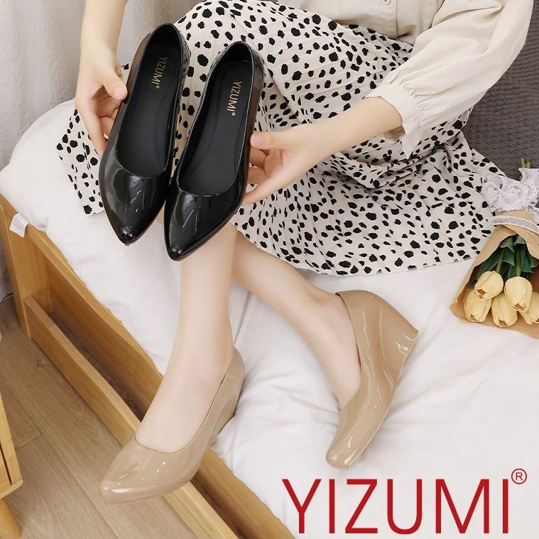 Murah Meriah Sepatu Wanita Kerja Jelly Hak | Sepatu Wanita Jelly Wedges Yizumi l L7