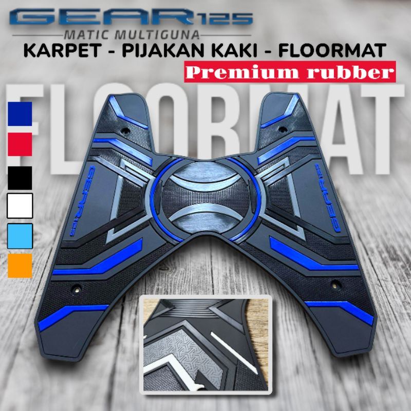 Motopad27 Karpet yamaha Gear 125 Karpet Alas Kaki Pijakan kaki yamaha Gear 125