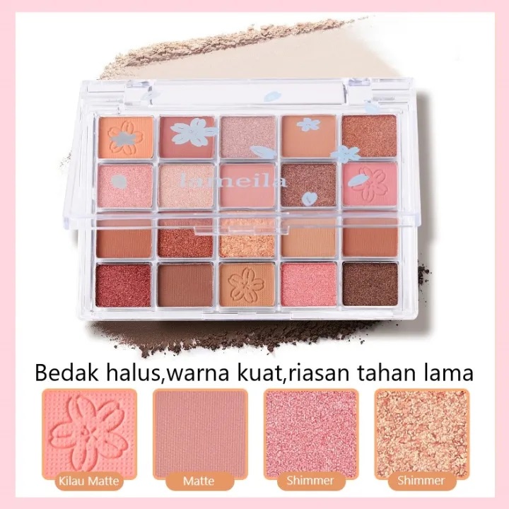 Hope Store - POPFEEL Eyeshadow Palatte Matte Lengkap 40 Warna Waterproof dan Tahan Lama