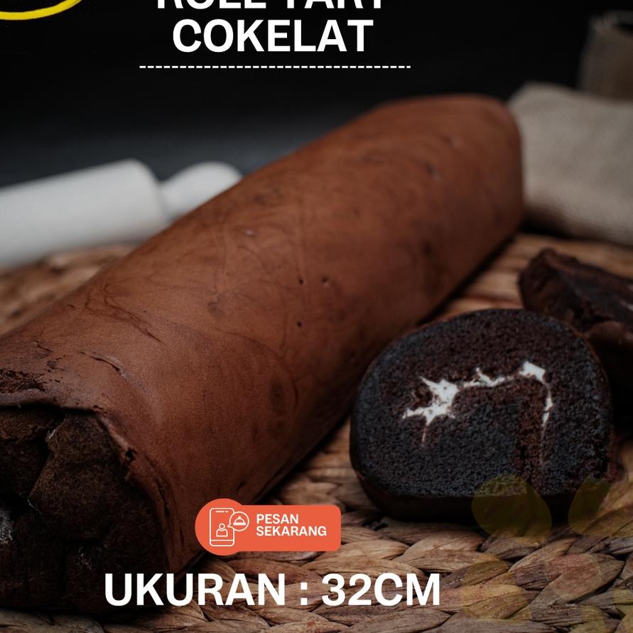 

☄ Bolu Gulung Coklat BESAR / Kue Roll Tart PREMIUM ✶