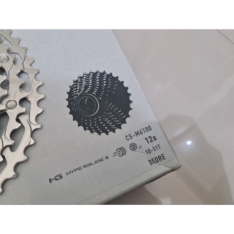 SPROCKET GEAR SHIMANO DEORE 12SP SERI M6100 JAPAN 10T-51T SPROCKETS CASSETTE DEORE 12 SPEED 10-51 T  M 6100 MICRO SPLINE MICROSPLINE