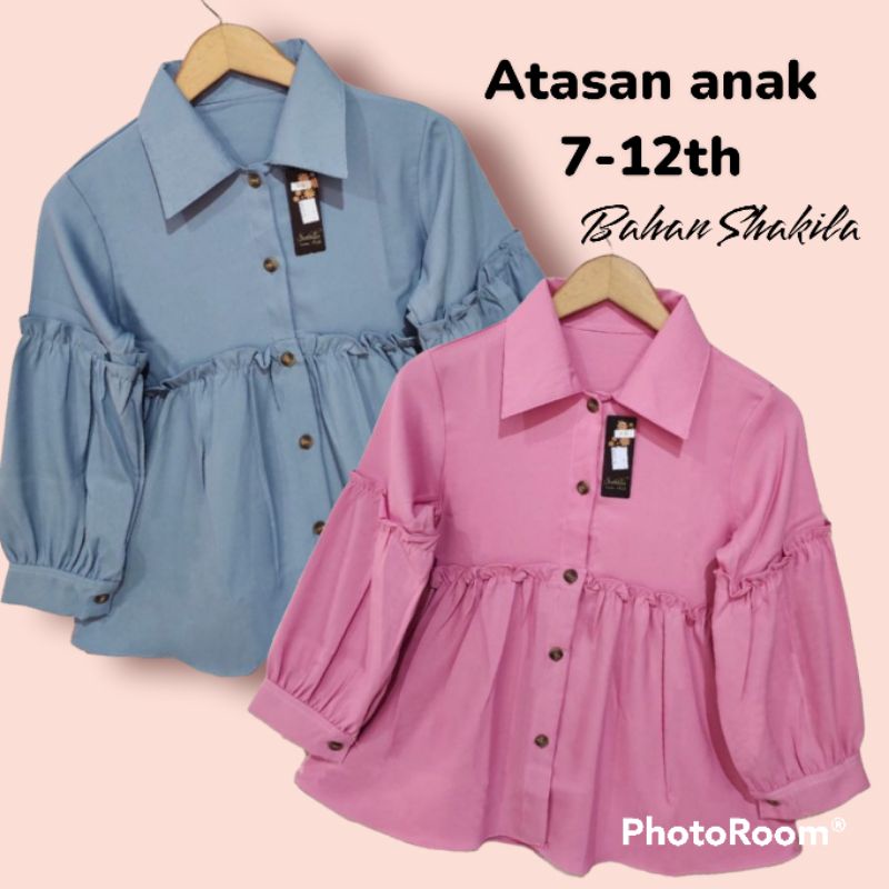 BLUS ANAK PEREMPUAN UMUR 7 - 12 TAHUN || BLUS ANAK PEREMPUAN / KEMEJA