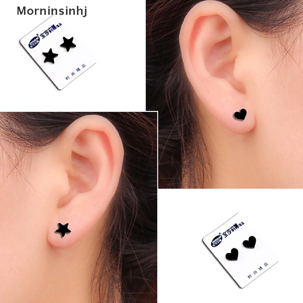 Mornin PunK Strong Magnet Magnetic Ear Stud Non Earring Anting Palsu Hadiah id