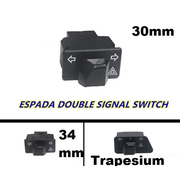 Tombol Saklar Switch Sein Hazard MOTOR HONDA pnp 30mm 34mm Trapesium