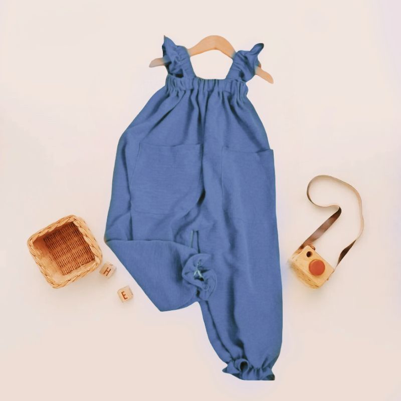 Jumpsuit Jumper Anak / Jumpsuit Anak Perempuan Overall Anak Crinkle