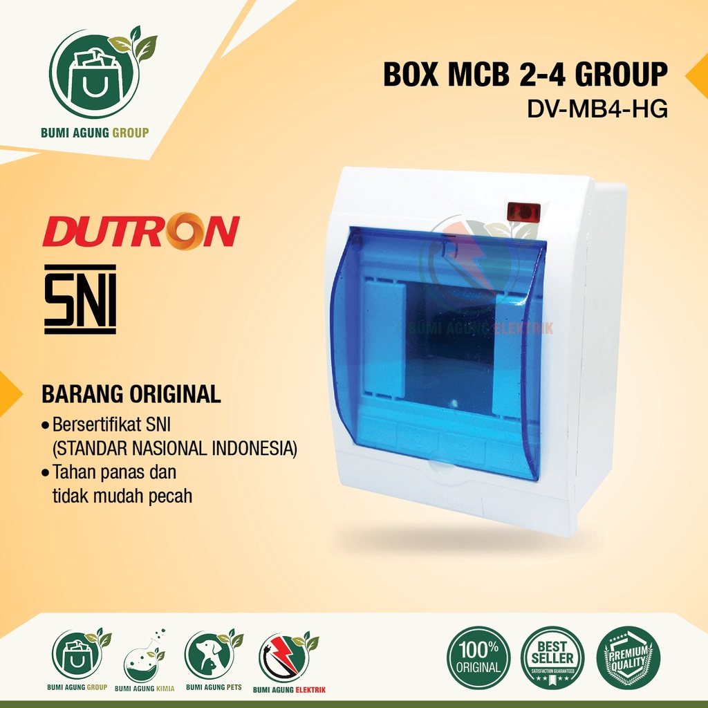 Box MCB 2, 3 , 4 group DUTRON grup IB OB Inbow Outbow dengan lampu PREMIUM