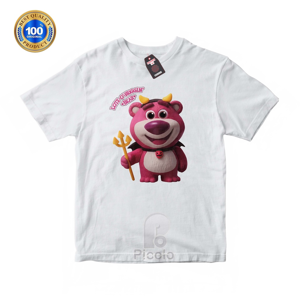 (FREE NAMA) BAJU KAOS ATASAN ANAK MOTIF LOTSO TOY STORY UNISEX Bahan COTTUN