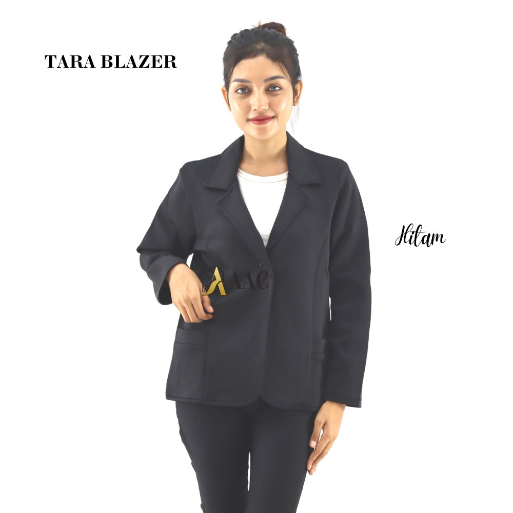 Tara Blazer, Blazer Wanita Korean Bahan Scuba Tebal Dan Adem