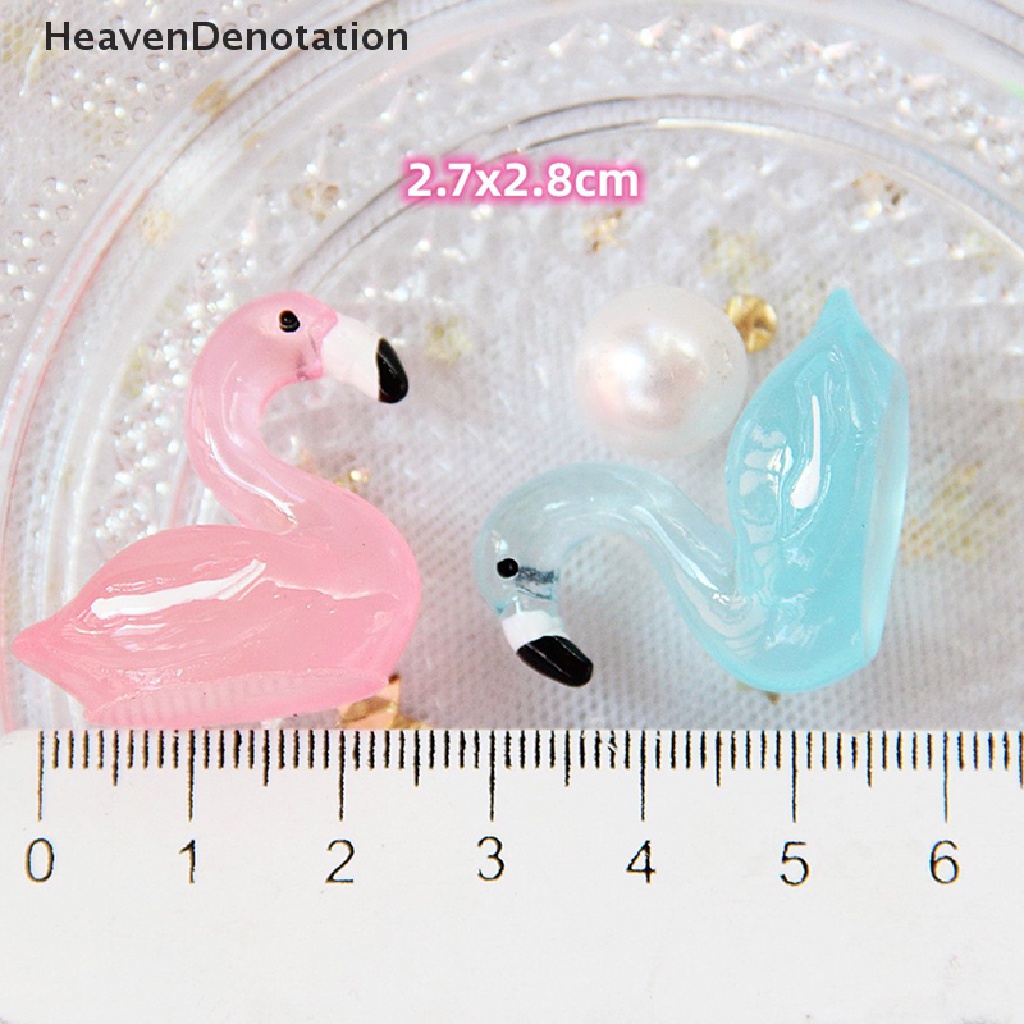 [HeavenDenotation] Mini luminous cygnet Ornamen shoog scene props resin Tiga Dimensi swan HDV