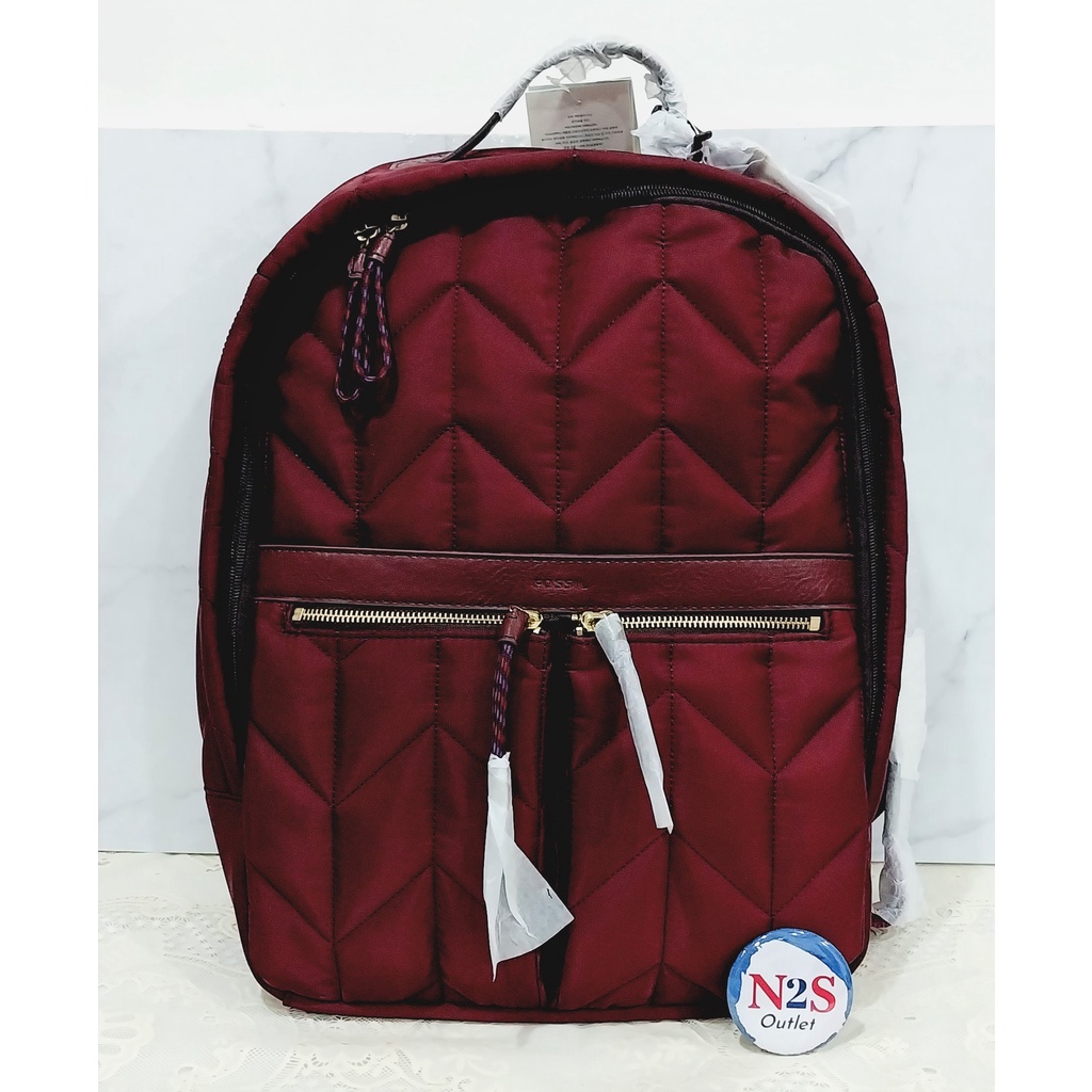 fossil tas backpack/ransel FS 11 tess original wine col