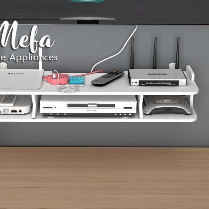 ✱ Rak Dinding Gantung Serbaguna Tempat Wifi DVD Recoder PS4 Floating Shelf Ambalan Dinding ✲