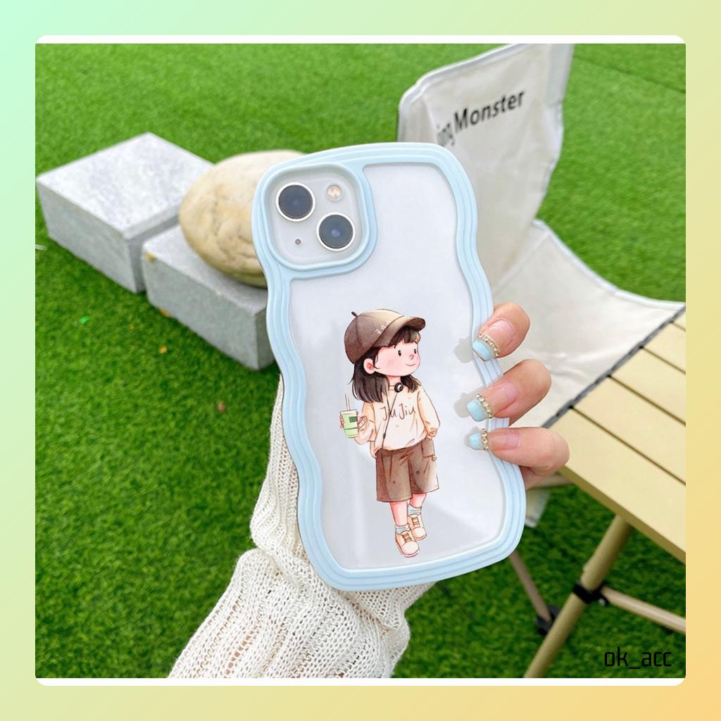 Casing Motif HH23 wanita For Iphone 7+ 8+ Plus X Xs Xr Max 11 12 13 14 Pro Max 14+ 14Plus FJ08