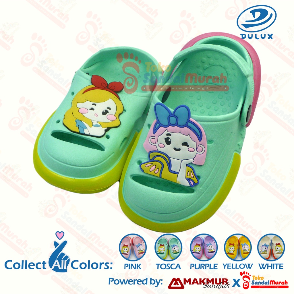 Toko Sendal Murah - Sepatu Sandal Slop Anak Uk 20 - 24 / Sandal Slop Princess Lucu / Sandal Anak Tali Belakang / Sandal Model Terbaru Kekinian [Toko Sendal Murah M 523]