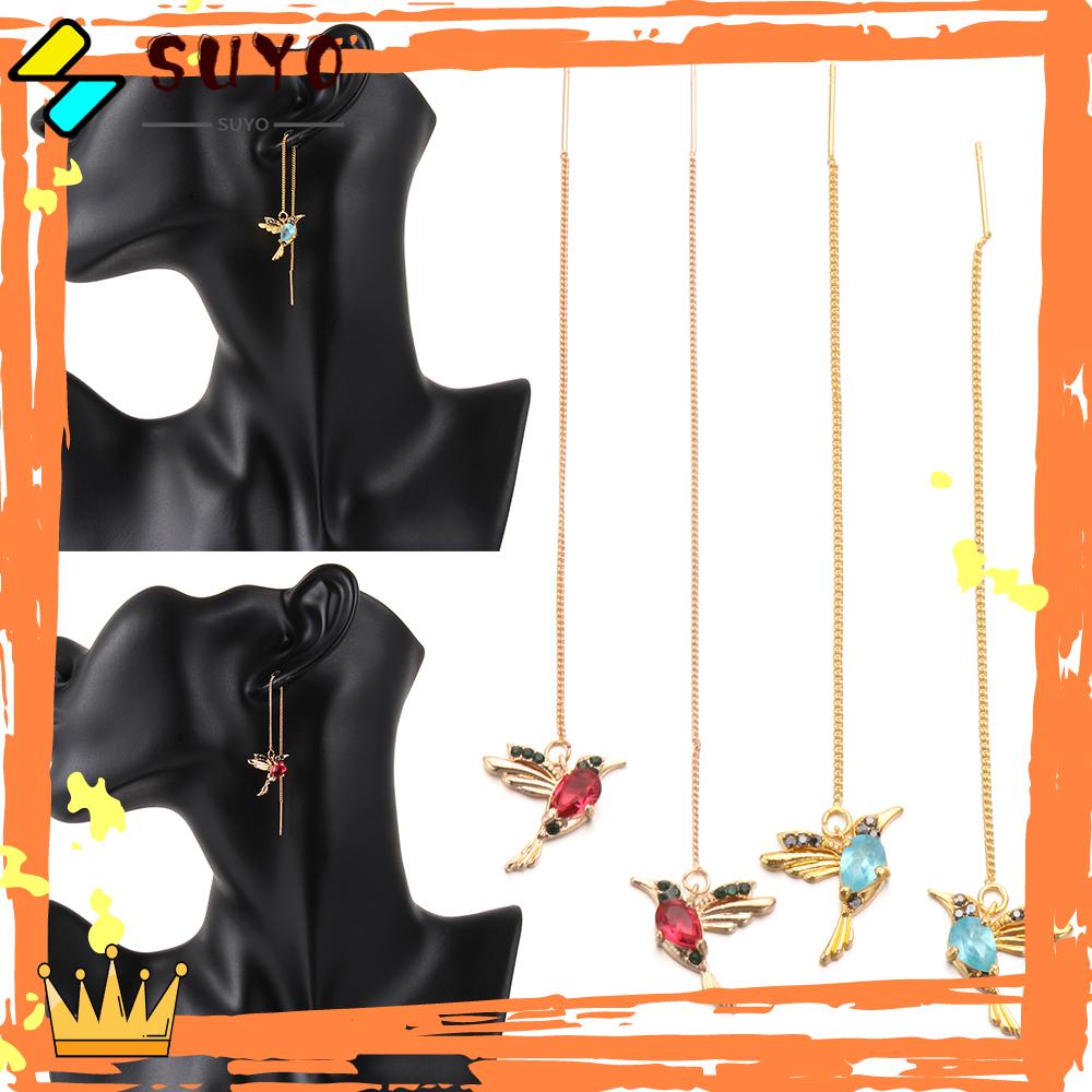 Suyo Hummingbird Stud Fashion Perhiasan Cantik Elegan