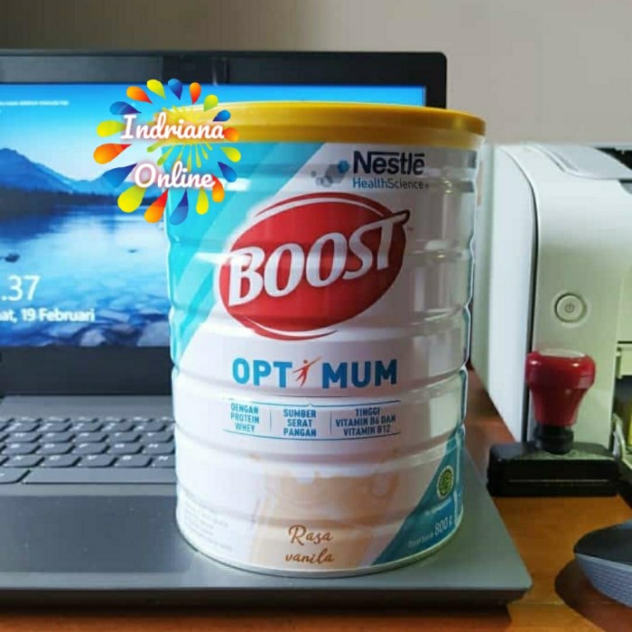 

[ COD ] [PROMO] Nutren Boost Optimum 800gr rasa Vanila - Kemasan 800gr