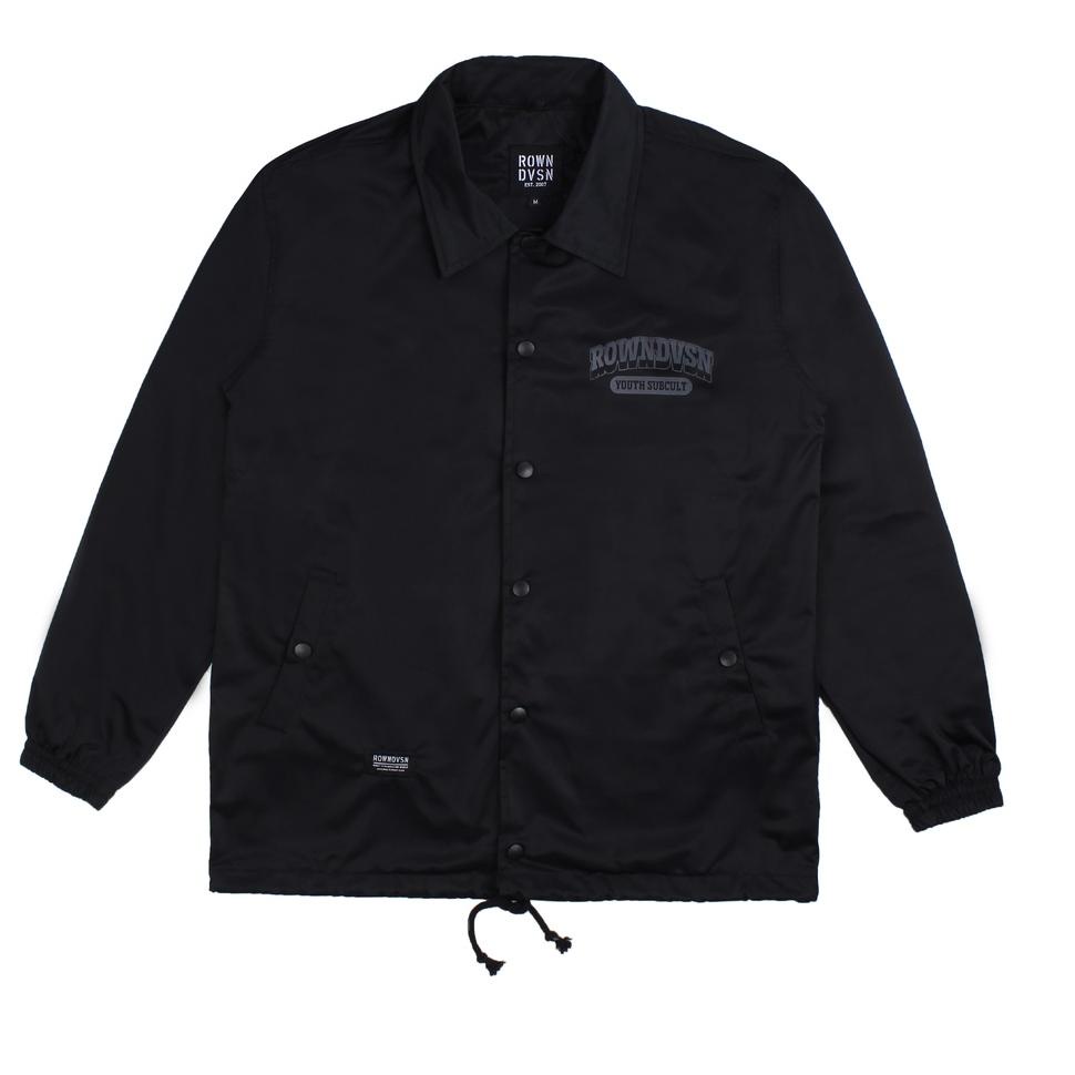 PALING LARIS Rown Division Coach Jacket Black - Rowndvsn Coach Jaket Cameron Black