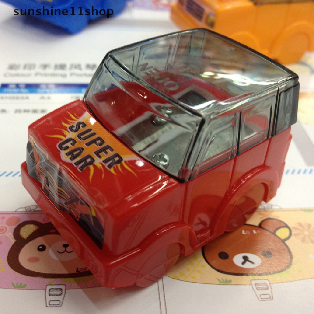 Sho Kartun Mobil Styling Pensil Sharpener Kreatif Alat Tulis Pencil Sharpener Cutter Perlengkapan Kantor Sekolah N