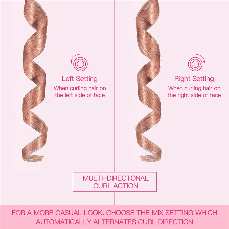 Curling Iron Otomatis Cordless Curling Iron Otomatis Curling Iron Otomatis Cordless Rambut Curling Sutra Otomatis Pemanasan Cepat USB Portable Automatic Curling Iron Pengaturan Waktu