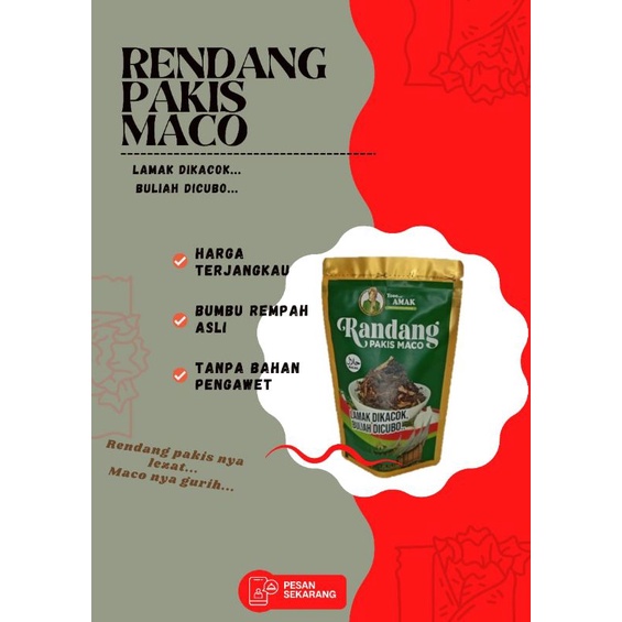 

RENDANG PAKIS MACO YOOO AMAK 250 gr