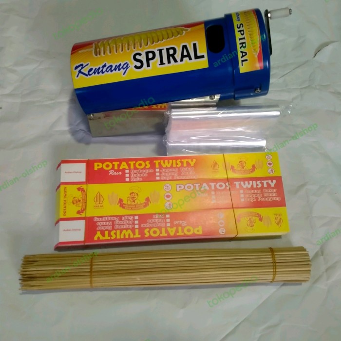 Paket Usaha Kentang Spiral Mesin Kentang Ulir satu set mesin kentang