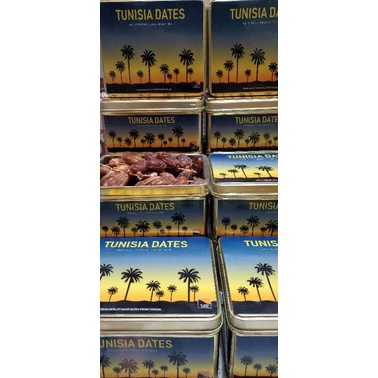 kurma tunisia palmfruit 1kg kemasan kaleng premium 1kg(exp2024)