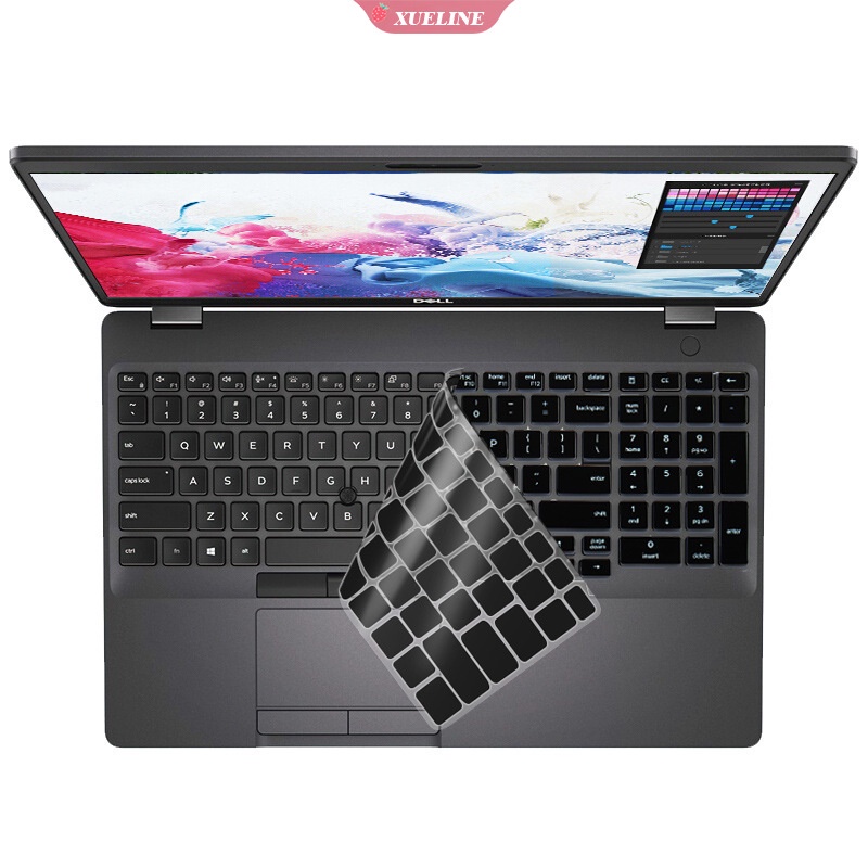 Cover Keyboard Laptop Untuk 15.6-inch Dell Presisi 3551pelindung Keyboard i7-10750H Tahan Air Dan Tahan Debu Multicolor Silikon Lembut [ZXL]