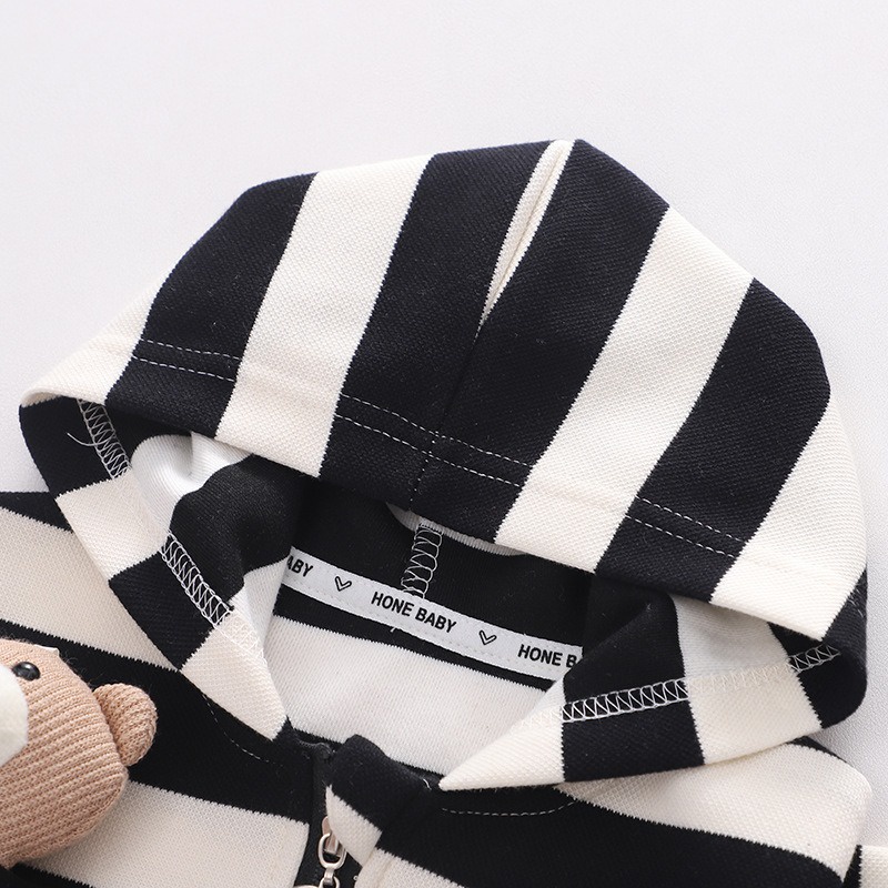 Jaket anak 6 bulan - 4 tahun motif salur hipu / pakaian anak unisex jaket premium impor-babylovanta