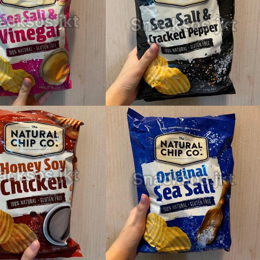 

♦ THE NATURAL CHIP & CO SEA SALT CRACKED PEPPER / SEA SALT / SEA SALT VINEGAR / HONEY SOY CHICKEN - POTATO CHIPS ☁