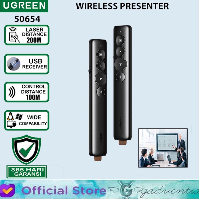 

[[JNT COD]] BASEUS ORANGE DOT WIRELESS LASER POINTER PRESENTASI MEETING USB TYPE C - UGREEN 50654