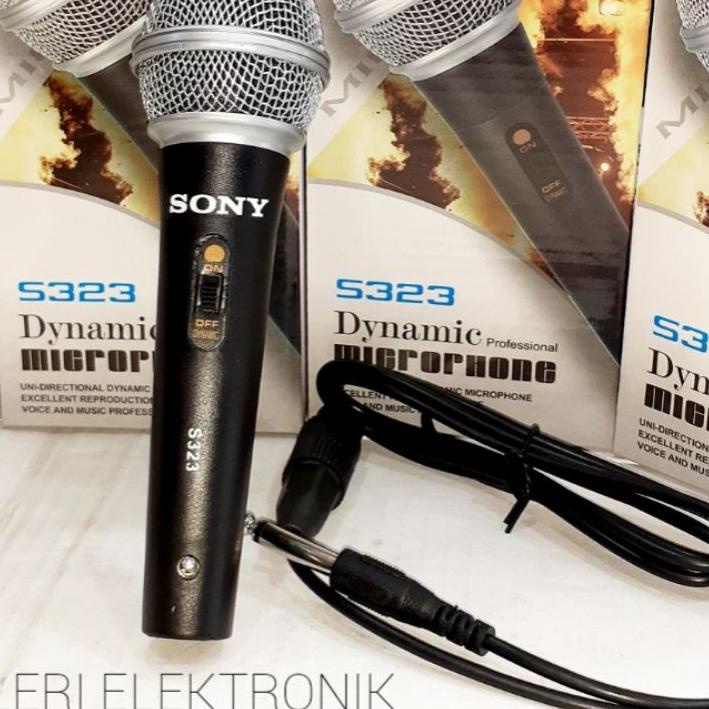 [Bisa Cod] Mic/microphone sony kabel karaoke,mic aiwa kabel Hot .